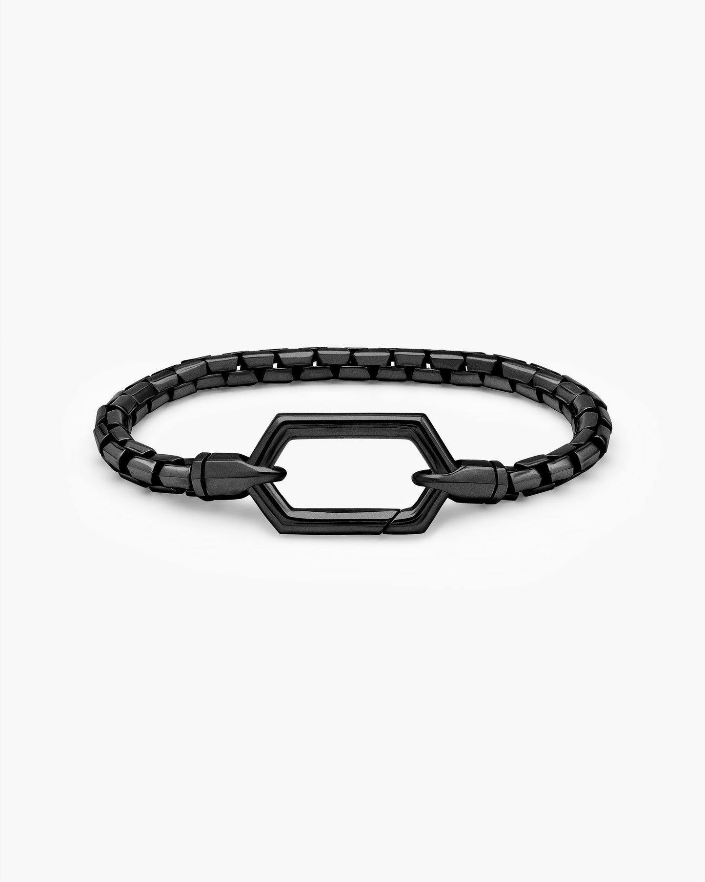 Geometric Chain Hexagon Clasp Bracelet