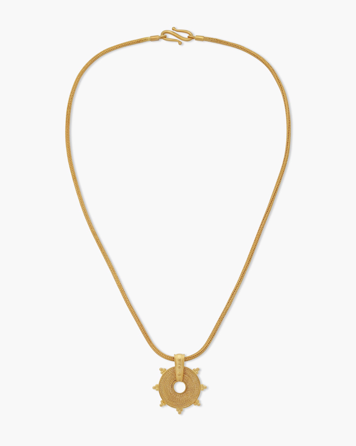 Helios 22K Gold Necklace Small