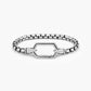 Geometric Chain Hexagon Clasp Bracelet