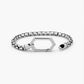 Geometric Chain Hexagon Clasp Bracelet