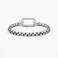 Geometric Chain Hexagon Clasp Bracelet