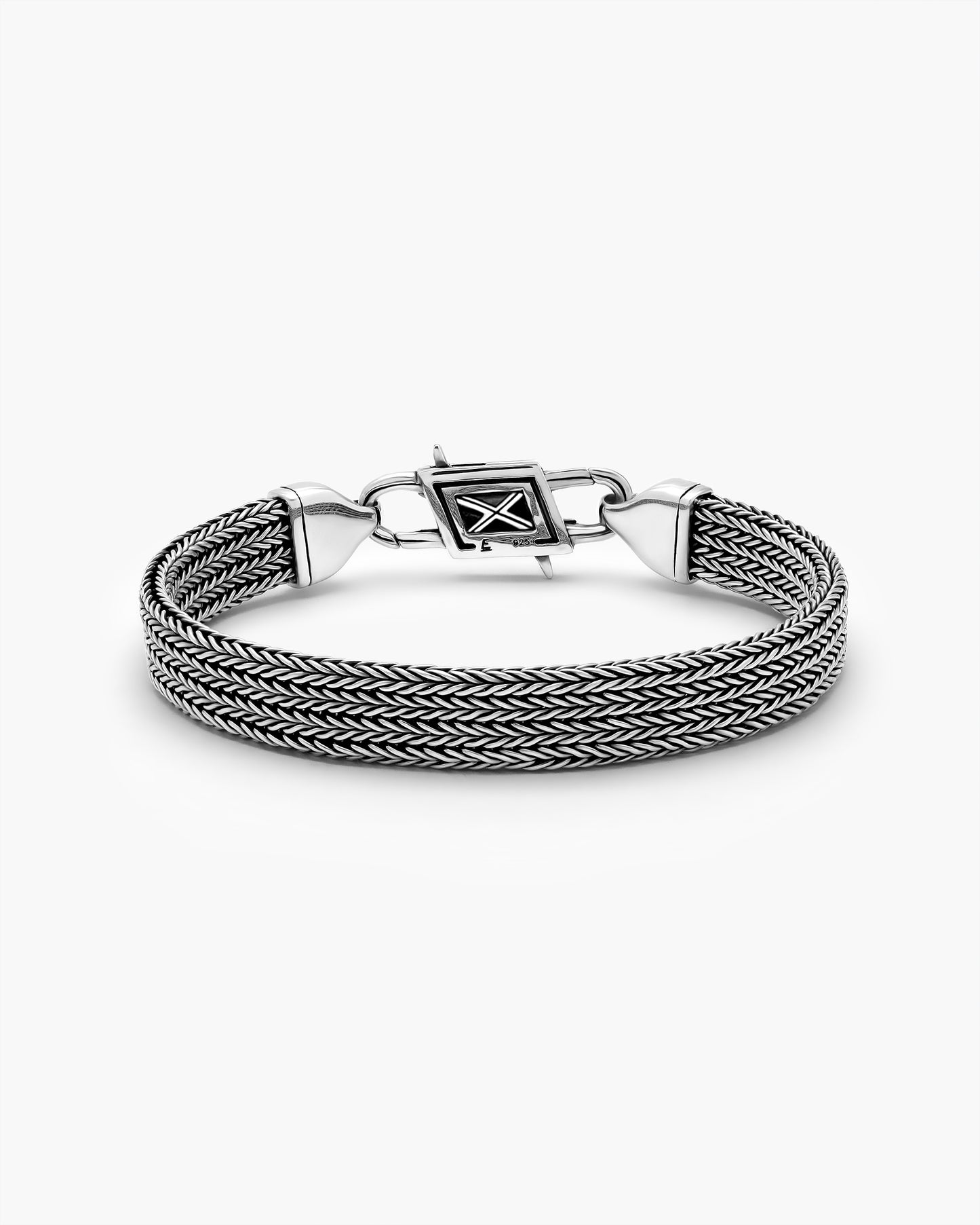 Bali Triple Flat Chain Infinity Clasp Bracelet