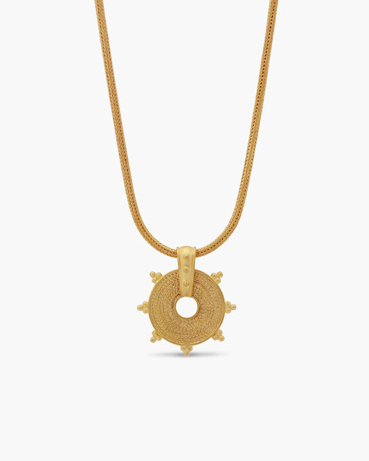 Helios 22K Gold Necklace Small