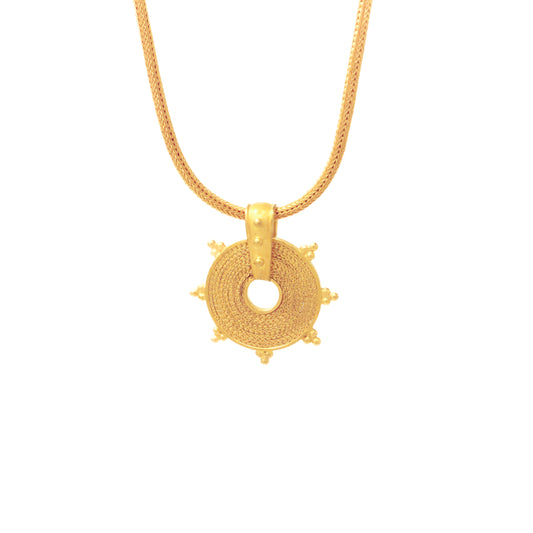 Helios 22K Gold Necklace