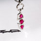 Geometric Ruby Trio Pendant